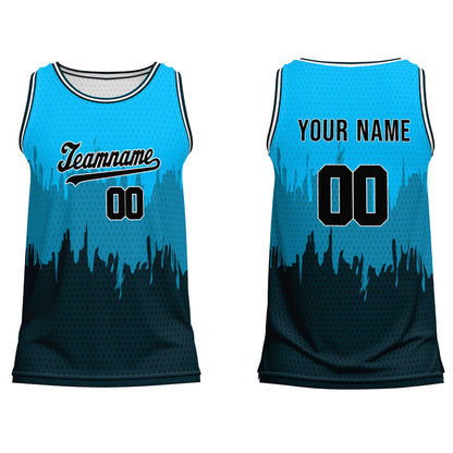 Custom Basketball Tank Top – Abstract Grunge – Personalized Team Gear