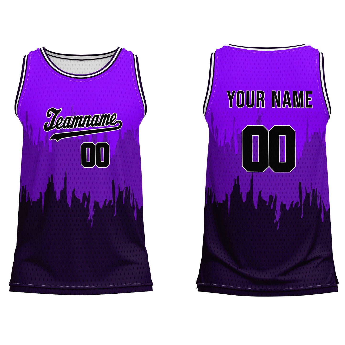 Custom Basketball Tank Top – Abstract Grunge – Personalized Team Gear