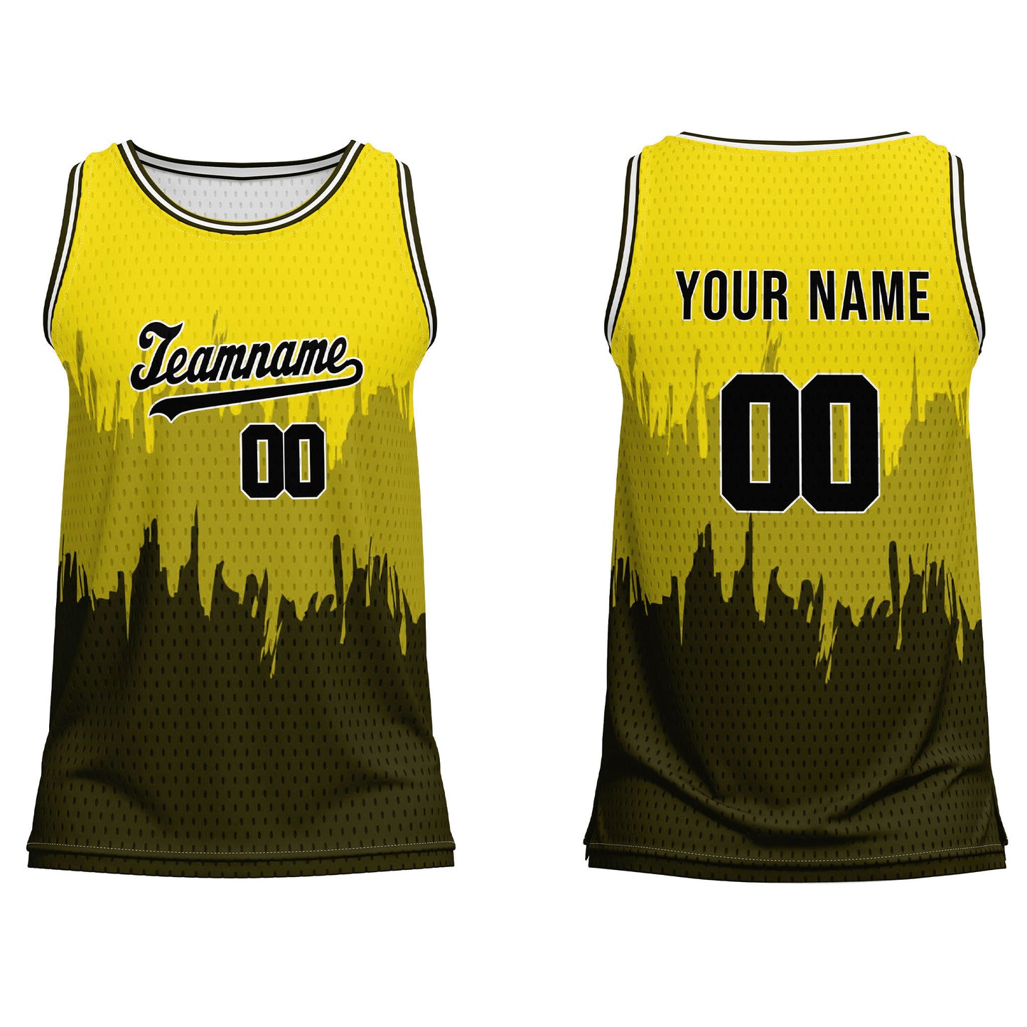 Custom Basketball Tank Top – Abstract Grunge – Personalized Team Gear