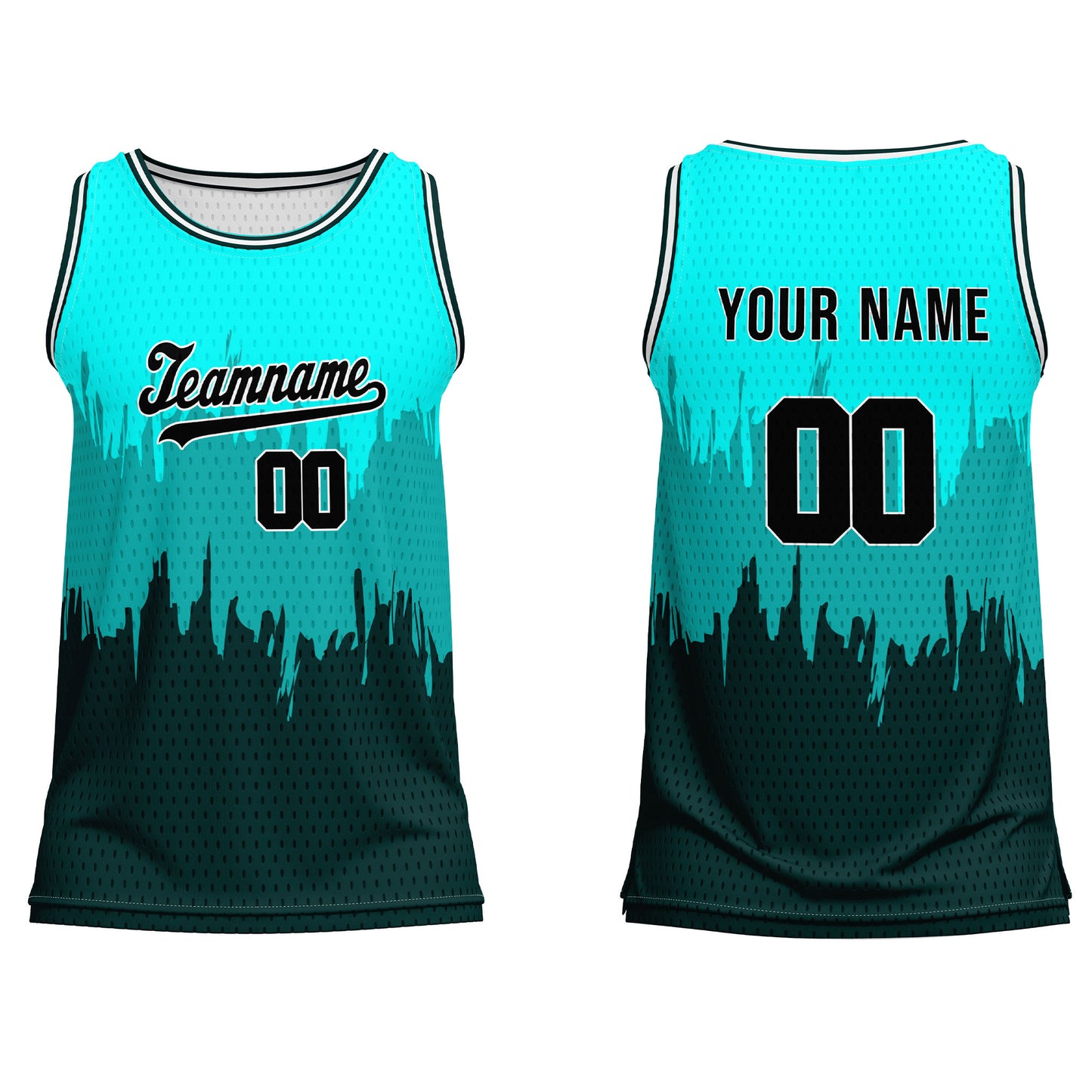 Custom Basketball Tank Top – Abstract Grunge – Personalized Team Gear