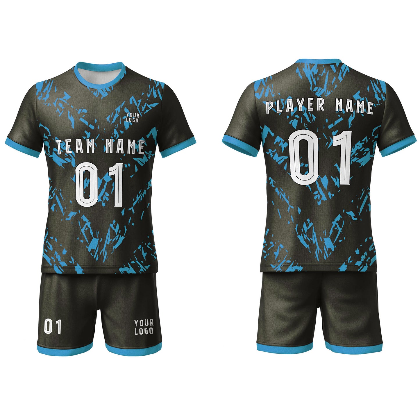 Custom Soccer Uniform - Tyre Design - Personalized Team Uniform