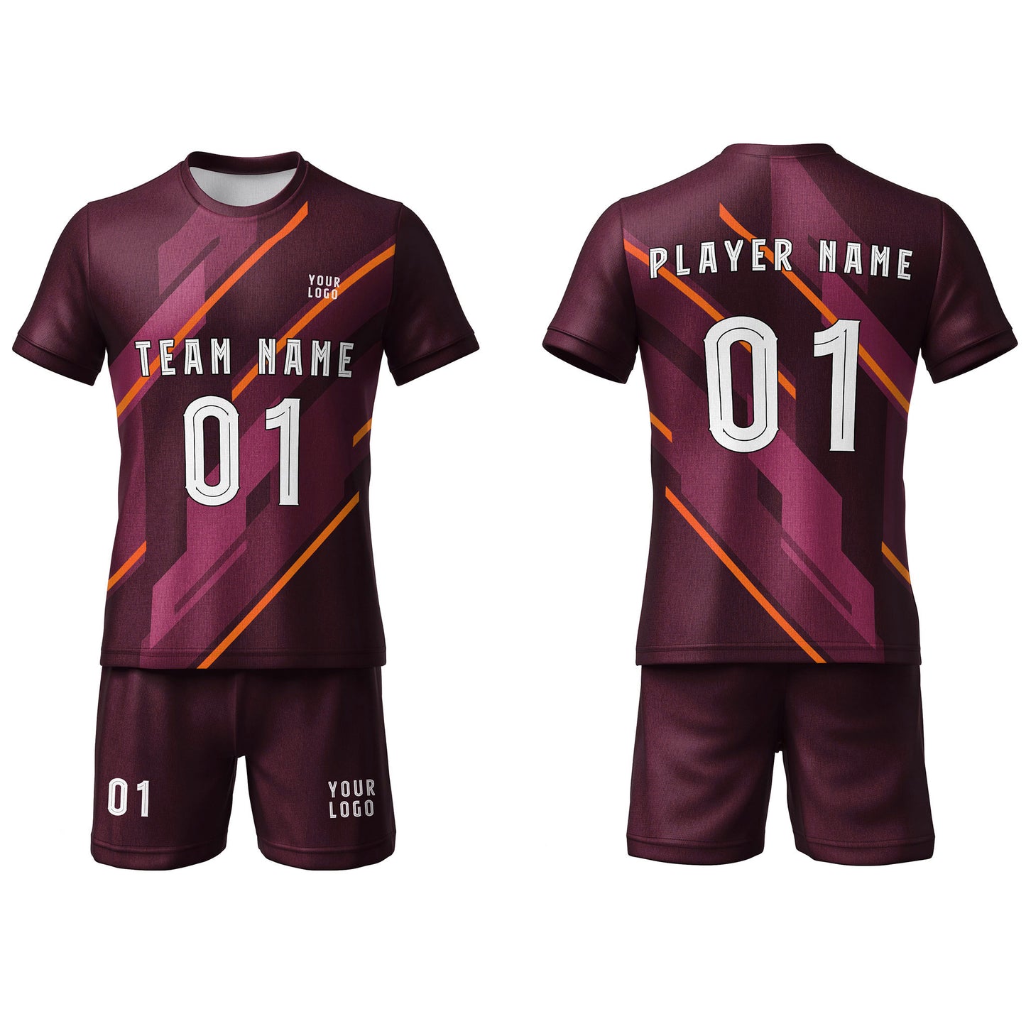 Custom Soccer Uniform - Accent Design - Personalized Team Kit