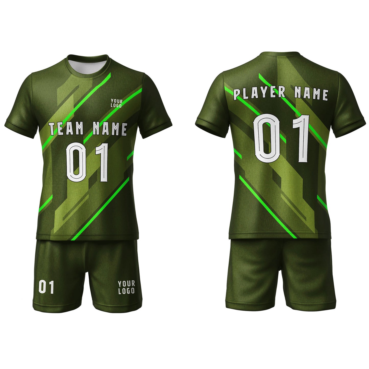 Custom Soccer Uniform - Accent Design - Personalized Team Kit