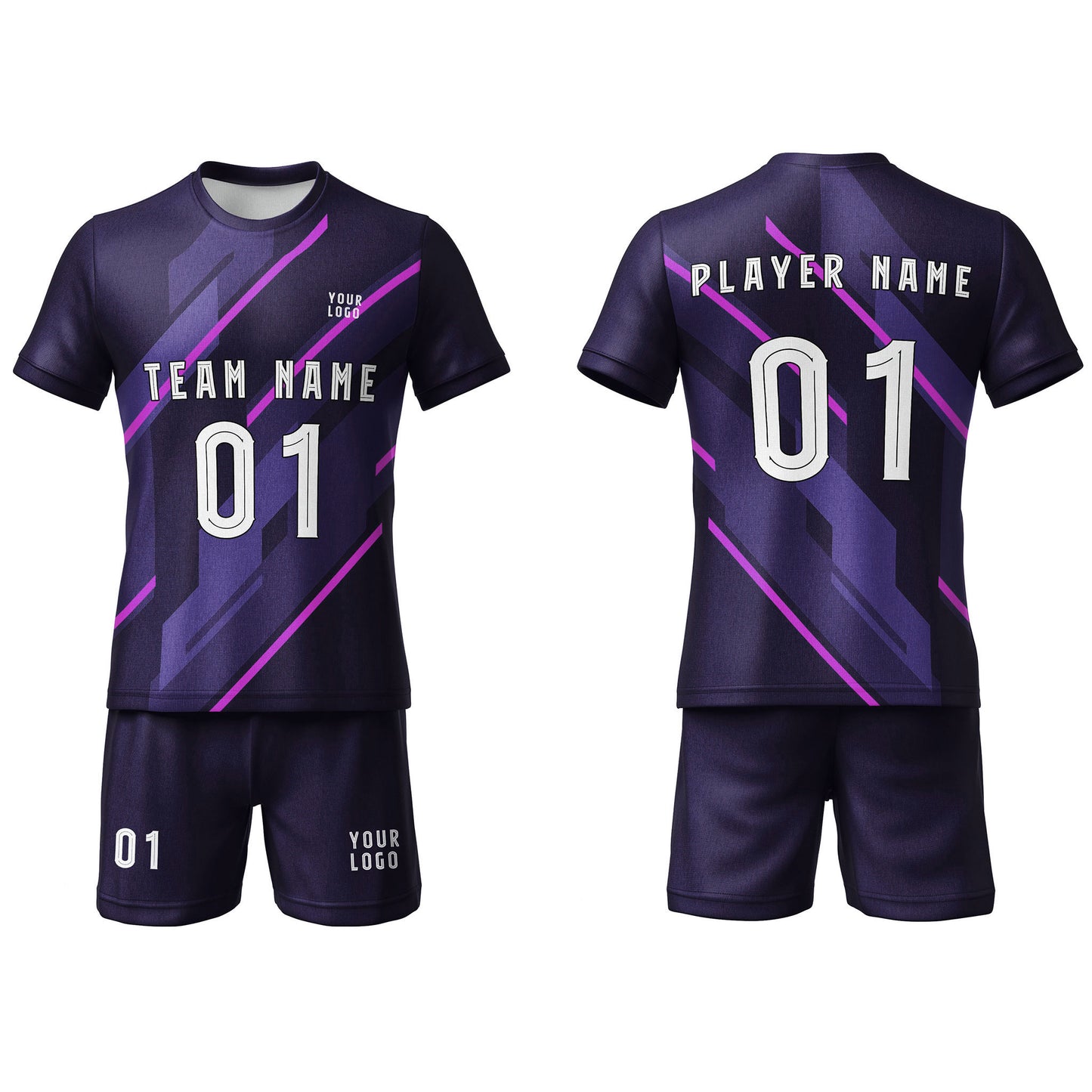 Custom Soccer Uniform - Accent Design - Personalized Team Kit