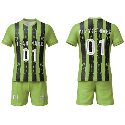 Custom Soccer Uniform – Tread Stripe Design – Personalized Kit