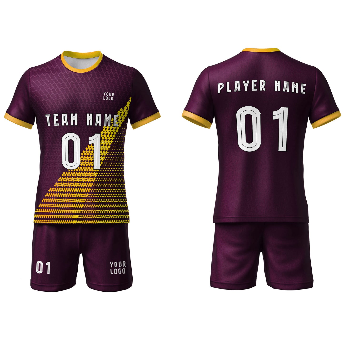 Custom Soccer Uniform - Accent Design - Personalized Uniform