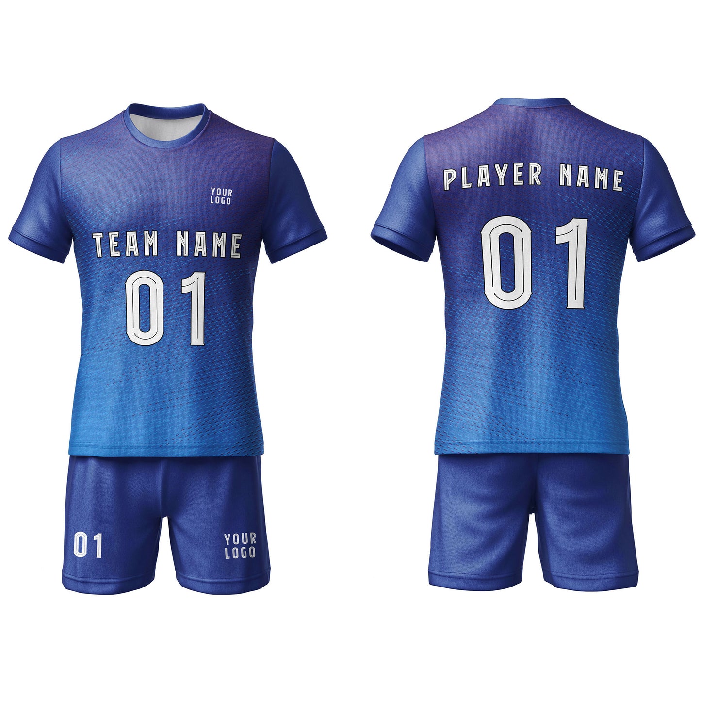 Custom Soccer Uniform - Gradient Design - Personalized Kit
