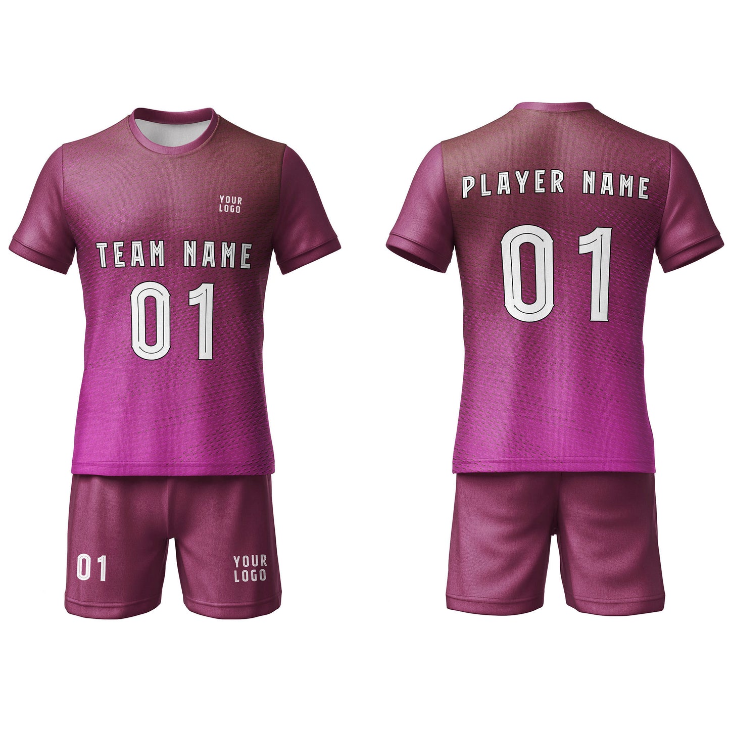 Custom Soccer Uniform - Gradient Design - Personalized Kit