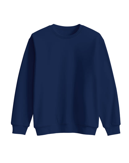 Custom Men Sweatshirt - Solid Color - Personalized Crewneck