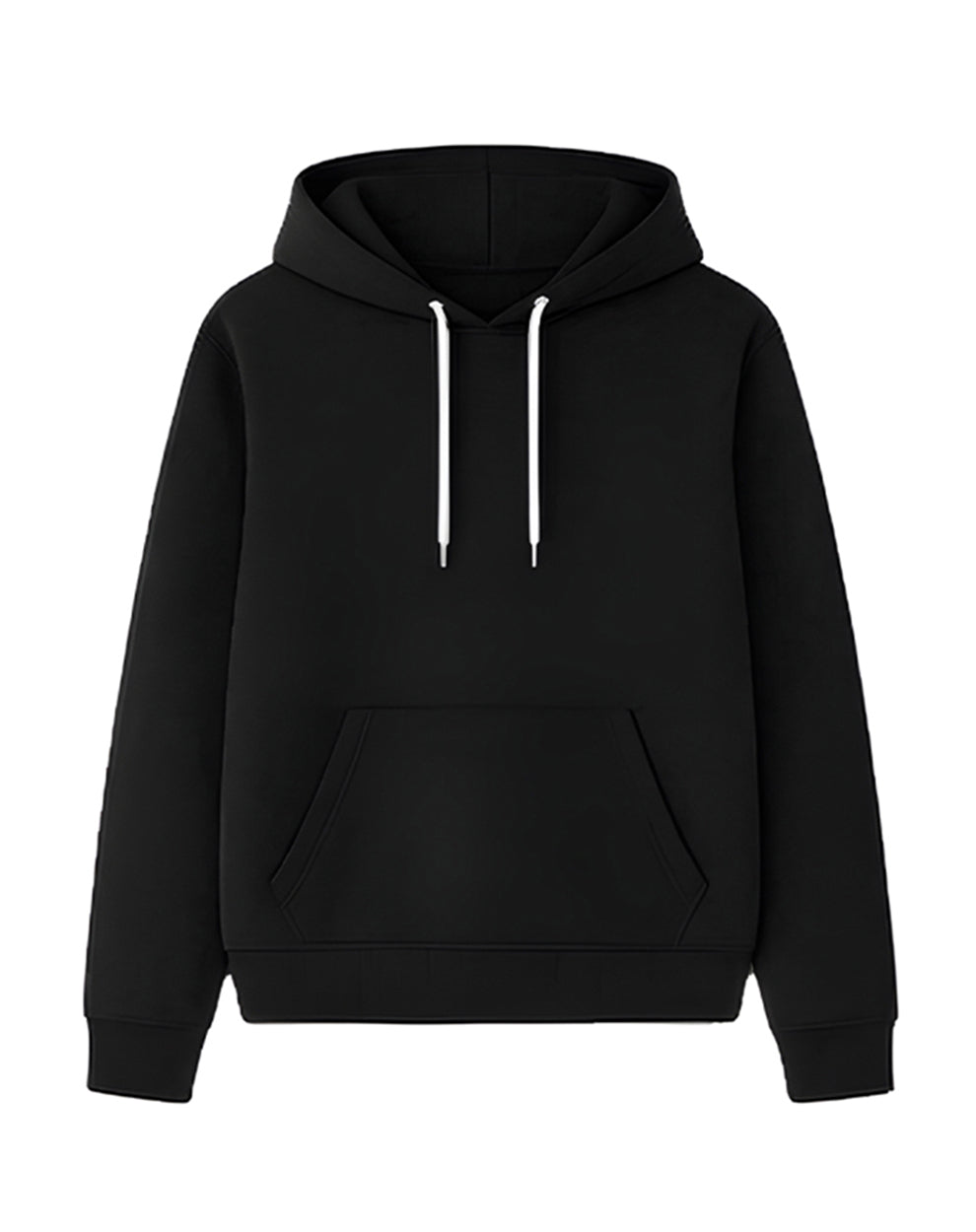 Custom Men Basic Hoodie - Solid Color Personalized Pullover